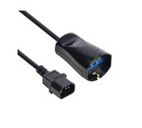 VULTECH CAVO ADATTATORE DI ALIMENTAZIONE IEC14 MASCHIO A PRESA BIPASSO/SCHUKO