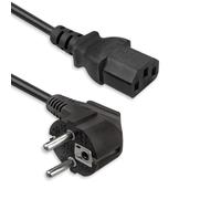 Vultech Cavo di alimentazione ALIM15 1,5 m Schuko 16A a IEC C13 10A per Monitor, TV LED, PC, Stampante