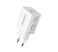 Vultech CC-120PDC, caricatore USB C/Type-C PD 20W, intelligente da muro con ricarica veloce Power Delivery per Huawei/Xiaomi/Samsung S20/S10, IPhone 12/12 Pro / 13/13 Pro IPad AirPods Smartwatch