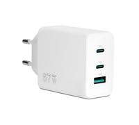 VulTech CC-367PDCUGWH Caricatore Universale Smartphone Tablet Notebook 67W GaN USB-A e 2x Type-C/USB-C PD3.0 QC3.0 PPS bianco - dimensioni compatte