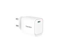 VulTech CC45-1C - Caricatore Universale 45W GaN con Porta USB-C/Type-C PD3.0 QC3.0 PPS, Compatibile con Smartphone, Tablet e Notebook - Bianco, Compatto