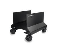 VulTech CP-01 Carrello Porta PC in Metallo, Supporto PC regolabile, 4 Ruote con