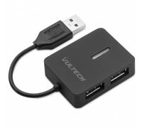 VulTech HU-04USB2 Hub USB 2.0 4 Porte per PC Mac Linux - Plug & Play