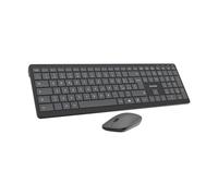 VulTech KM-851W Kit Tastiera e Mouse Wireless silenziosi layout italiano QWERTY, ultraslim, Tastierino numerico, 12 tasti multimediali, protezione liquidi, PC, Laptop/Windows, Mac OS, Linux, Nero