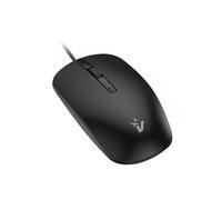 VulTech MOU-10 Mouse con filo USB Silenzioso, Switch DPI regolabile 1000-2000, 4 Pulsanti + Rotella Scroll, Ergonomico, Ultraleggero, Plug and Play per Windows, Mac OS X e Linux