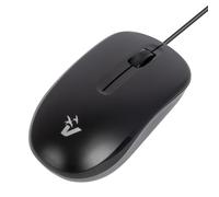 VulTech MOU-E1N, Mouse con filo USB, Dpi 1200, 2 Pulsanti e Rotella, Ergonomico, Ultraleggero, Plug and Play per Windows e Mac OS X