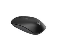 VulTech MW-10 Mouse Wireless Ottico Silenzioso, 1600 DPI, Senza Fili 2.4GHz, 3 Tasti + Rotella Scroll + Switch DPI, Ambidestro, Compatibile con Notebook/PC/MacBook/Linux - Nero