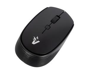 VulTech MW-E2N Mouse Wireless Ottico DPI regolabili da 800 a 1600 Senza Fili Essence click silenzioso 2.4GHz 3 Tasti + Rotella per lo Scroll, ambidestro, per Notebook PC Laptop Computer MacBook, Nero