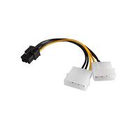 VulTech SC10903 Molex to PCI Express Cavo Adattatore Alimentazione, 6 Pin, 15 cm, Multicolore