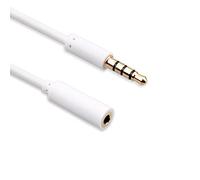 VulTech SC11240-2 Prolunga Audio Jack 3.5 mm Maschio to 3.5 mm Femmina, 1.5 m, Bianco
