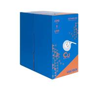 Vultech SC14601-305 Matassa Lan Cat. 6 UTP 305 metri 23AWG CU CPR PASS Guaina LSZH Bobina di rete Ethernet CAT. 6 UTP PURO RAME ideale per impianti di rete ad alta velocità 10/100/1000 Mbps