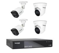 VulTech Security Kit DVR 4 Canali 2 Telecamere Bullet 2 Telecamere Dome 5Mpx