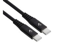 VulTech SM-N114BK Cavo USB Type-C a Type-C 20V/3A, cavo USB C 60W PD 3.0 in Nylon 1,2 m per MacBook Pro/Air, iPad, Samsung Galaxy S22/S21, Huawei P40/P30/Matebook, Xiaomi12/11, Zenbook