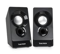 VulTech SP-320N Casse Acustiche 2.0 Autoalimentate USB 2.0,3W RMS, Nero