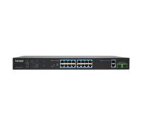 Vultech Switch di rete Fast Ethernet PoE 16 porte 180W Nero