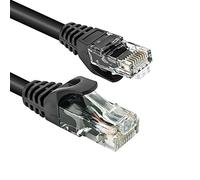VulTech TAAU020-UTP-BK Cavo di Rete 2m | Cat.6 Ethernet Gigabit LAN (RJ45) | 10/100/1000Mbit/s | Cavo Patch | UTP | Compatibile con Cat.5 / Cat.5e / Cat.7 | 24 AWG |Nero