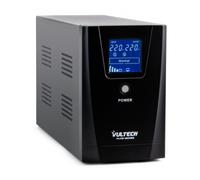 Vultech Ups1000Va-Pure Gruppo Di Continuita Line Interactive Con Onda Sinusoidale Pura Lcd 2 Prese 1 Presa Iec13