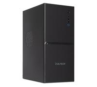 VulTech VCO-A1659P-N Case PC ATX in Acciaio SPCC con Alimentatore ATX 500W Incluso, USB 3.0, 2 USB 2.0, Supporto GPU 270 mm, Nero