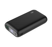 VulTech VPB-WP20BK Power Bank 20000mAh 74Wh, Caricatore Portatile con Display LCD, 3 Porte (2x USB Type-C), Ricarica Rapida per iPhone, Samsung, Xiaomi, Oppo, Realme