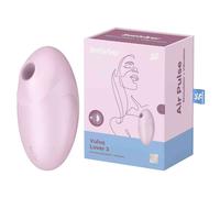 SATISFYER VULVA LOVER 3 AIR PULSE STIMULATOR VIBRATOR - BLACK