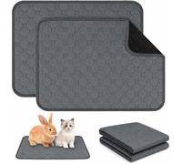 Vunanvu 2 Pezzi Tappetini per Porcellini D'India Tappetino per Cane Riutilizzabile Assorbenti 60x45cm Tappetini Lavabili Igienici per Cani Fodere per Gabbia per Porcellini d'India Gatti Cani Conigli