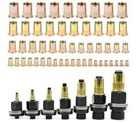 Vunanvu 217 Pezzi Inserto Filettato Rivettatrice Manuale di Teste Set M3 M4 M5 M6 M8 M10 M12 Dadi Acciaio al Carbonio Rivetti Filettati Rivettatrice per Inserti Filettati per Rivettatrice Manuale