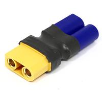 VUNIVERSUM 1 adattatore Premium XT90 femmina su spina EC5 maschio maschio ad alta corrente dorata cavo adattatore per batteria Lipo di Mr. Plug. Modellbau®