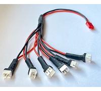VUNIVERSUM 1 cavo di ricarica JST a Micro JST 2 pin maschio per 1S 160 mAh 130 mAh 150 mAh 200 mAh batteria Lipo 20 cm cavo 20 AWG (JST > 6 X 2 pin 2.0 PH)