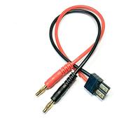 VUNIVERSUM 1 cavo di ricarica per batteria Lipo Premium con 2 pin TRX Traxxas spina dorata maschio a 4 mm spina a banana 30 cm 14 AWG, cavo da 1,5 mm²