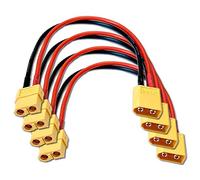 VUNIVERSUM 4 cavi di prolunga Premium XT60 da maschio a femmina maschio a femmina ad alta corrente cavo adattatore 20 cm 14 AWG per batteria Lipo