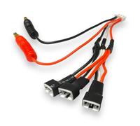 VUNIVERSUM Premium Multi Balancer Cavo di ricarica 4 mm spina a banana su 3 X JST 2.0 PH 2S 3Pin per 7,4 V E-Flite Micro UMX serie RC aereo copter Lipo batteria