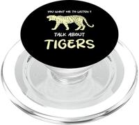Vuoi che ascolti parlare di Tigers Funny Tiger Lover PopSockets PopGrip per MagSafe