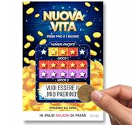 Vuoi Essere il Mio Padrino? Gratta e Vinci Padrino Cresima o Battesimo | Richiesta padrino battesimo o cresima da scoprire grattando: finta lotteria, il messaggio è già stampato sotto l’etichetta