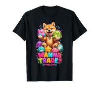 Vuoi Fare Trading? Squishy Shiba Inu Design Cool Meme Maglietta