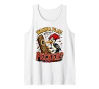 Vuoi Giocare con Il Mio Pecker Divertente picchio Scherzo Cattivo Canotta