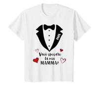 Vuoi Sposare Mia Mamma Richiesta di Matrimonio Papa Regalo Maglietta