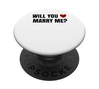 Vuoi sposarmi Proposta romantica Fidanzamento PopSockets PopGrip Adesivo