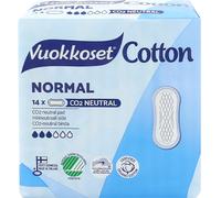 Vuokkoset Cotone Normale Assorbenti senza ali, 14 pezzi.