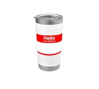 Vuoto, Hello My Name is Name Tag Bicchiere termico in acciaio inox doppia parete