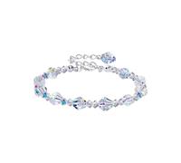 Vurotry Aurora Crystal Bracciale per donna arcobaleno cristallo braccialetto moda cubo Aurora cristalli regolabile perline braccialetti gioielli, Small, Cristallo, Nessuna pietra preziosa