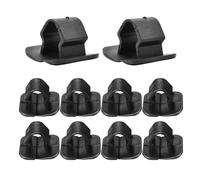 VURYAPI 10 Pezzi Tappo Cofano Isolante, Auto Isolamento Pad Titolare Clip, Plastica Cappuccio Rivetto Fermo Compatibile