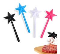 VURYAPI 4 Pezzi Set di spargicpezie magico, bacchetta magica a stella, spices spice shaker con fori,Per i bambini, giochi genitori-figli, cucina