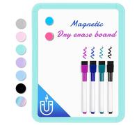 VUSIGN Piccola lavagna bianca cancellabile a secco, 20,5 x 25,5 cm, per bambini, studenti, frigorifero, armadietto, mini lavagna cancellabile a secco, verde
