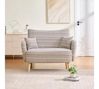 vutizal Loveseat - Divano a 2 posti, piccolo, per stanze con seduta profonda, mini divano con cuscino per braccioli, tasca laterale, comodo per soggiorno, camera da letto, ufficio, 121 x 81,5 x 87 cm