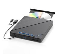 Vutlace Unità Blu Ray esterna 7 in 1 USB 3.0 Type-C, supporto 100G BD DVD CD lettore Blu-ray esterno, unità Bluray ultra sottile con porta TF/SD, compatibile con Windows XP/7/8/10/11 Mac Laptop