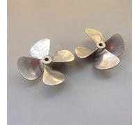 Vuzmode 1 paio di eliche 4 pale CW/CCW R/L 60MMx4MM diametro del foro pezzi di ricambio fai da te, for RC ROV barca subacquea e modello di robot Elica per barca in metallo