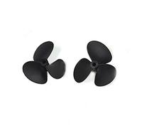 Vuzmode 1 paio di eliche in nylon rinforzato con 3 pale, for propulsore subacqueo UAV RC rimorchiatore diametro parte 70/80/90/100 mm fibra di vetro Elica per barca in metallo(1pair black 80x5mm)