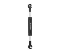 Vuzmode 1 pz Metallo servo sterzo Asta di Collegamento Collegamento Regolabile Tirante, for SCX10 90046 TRX4 D90 D110 CC01 1/10 RC Crawler Car Collegamento Sospensione Auto RC(Black 90-95mm)