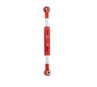 Vuzmode 1 pz Metallo servo sterzo Asta di Collegamento Collegamento Regolabile Tirante, for SCX10 90046 TRX4 D90 D110 CC01 1/10 RC Crawler Car Collegamento Sospensione Auto RC(Red 85-90mm)