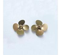 Vuzmode 1 pz uso marino elica in ottone diametro 19 mm apertura a pale a quattro pale 2 mm micro puntelli CW CCW, for modello di barca di simulazione RC parti fai da te Elica per barca in metallo(1pai